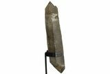 Dark, Smoky Quartz Crystal With Metal Stand #209549-3